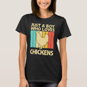 Chicken For Boys Kids Chicken Farmer Poultry T-Shirt