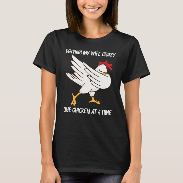 Chicken For Men Dad Poultry Rooster Egg T-Shirt (Front)
