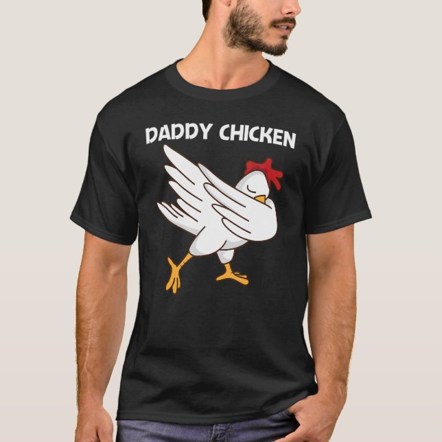   Chicken For Men Dad Poultry Rooster Egg   T-Shirt (Front)