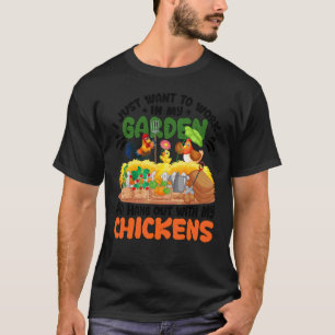 Chicken For Men Women Famer Chicken Garden T-Shirt