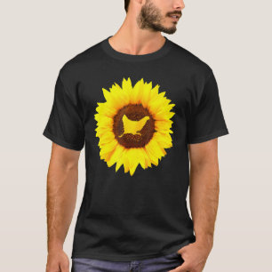 Chicken For Women Men Hen Fowl Poulet Sunflower Lo T-Shirt