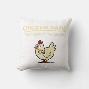 Chicken Game Don't Look At The Chicken Funny Chick Cushion