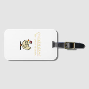 Chicken Game Don't Look At The Chicken Funny Chick Luggage Tag