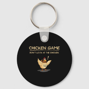 Chicken Game Don't Look At The Chicken Key Ring