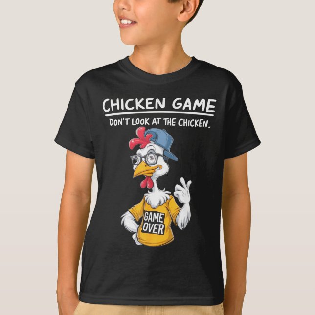 Chicken Game Humorous Family Tee - Uni-adults &amp (Front)