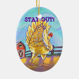 Chicken Gifts & Accessories Ceramic Tree Decoration