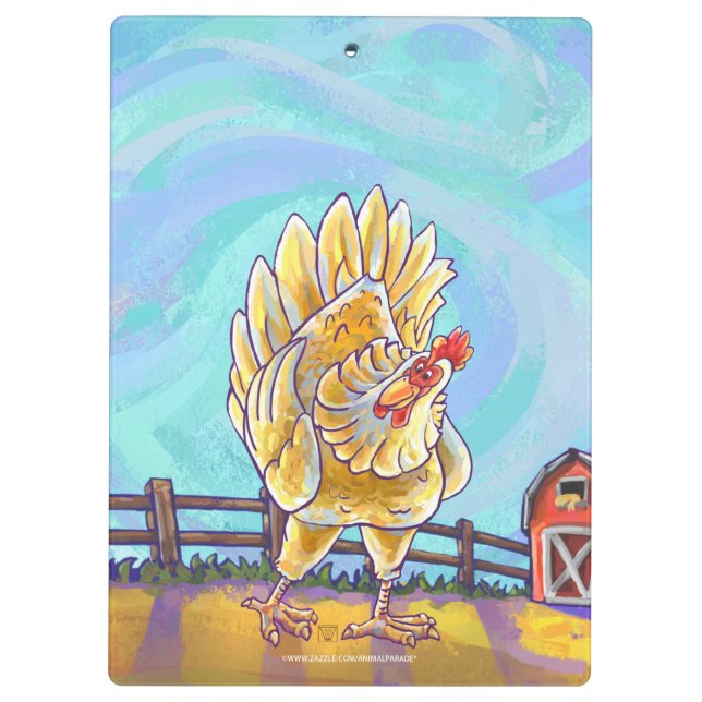 Chicken Gifts & Accessories Clipboard (Back)