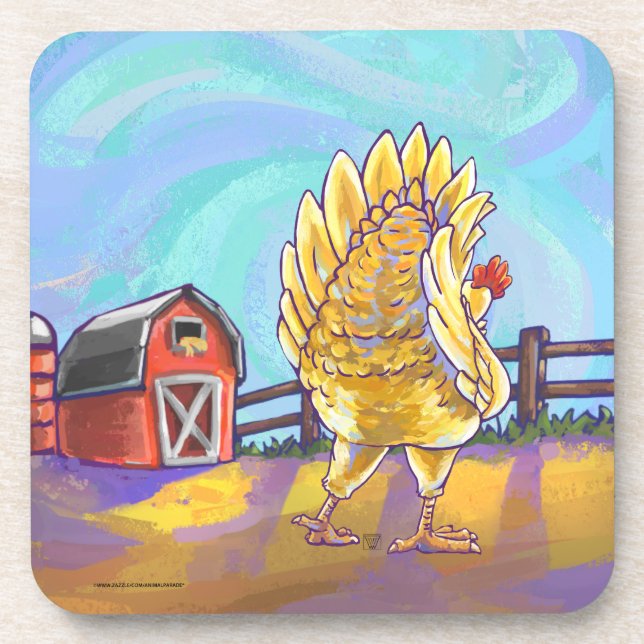 Chicken Gifts & Accessories Coaster (Front)