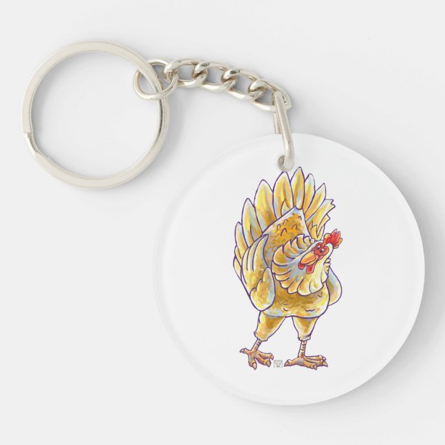 Chicken Gifts & Accessories Key Ring (Front)