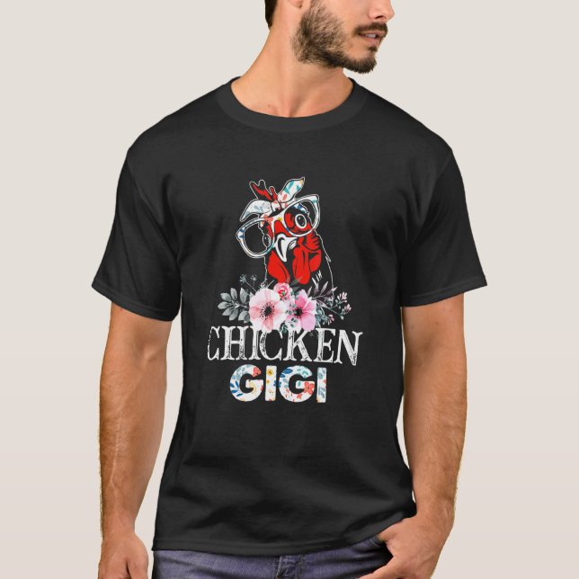 Chicken Gigi Floral T-Shirt (Front)