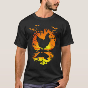 Chicken Halloween Costume Pumpkin Chicken Lovers F T-Shirt
