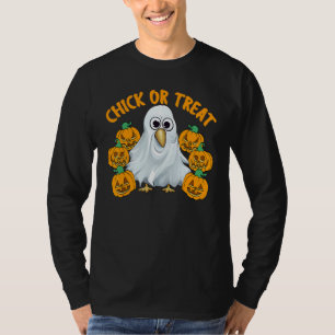 Chicken Halloween Trick Or Treat Chicken Farmer Ro T-Shirt