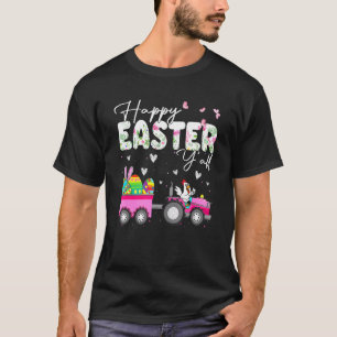 Chicken Happy Easter Yall Easter Tees Kids Girl Bo