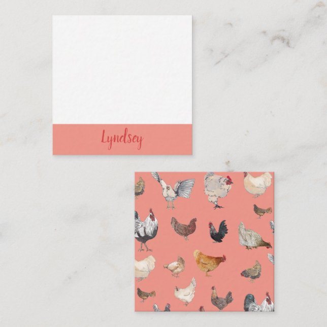 Chicken Happy Notecards (Front/Back)