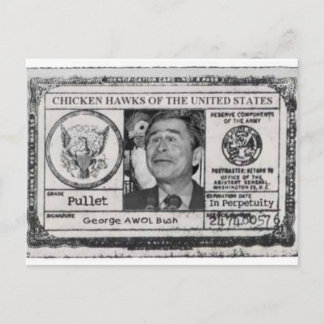 Chicken Hawk Cards of the United States post card