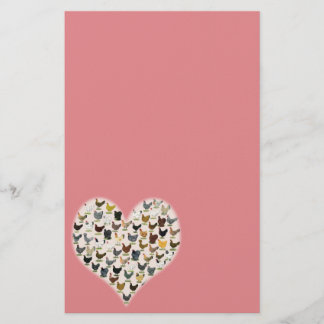 Chicken Heart Stationery