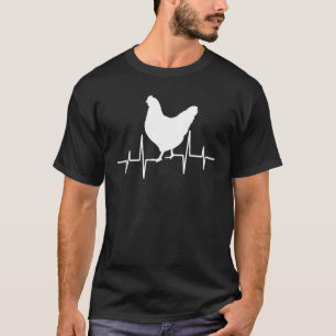 Chicken heartbeat chicken frequency my heart beats T-Shirt