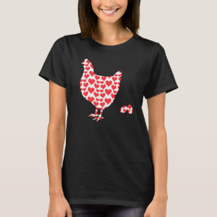Chicken Hearts Valentine For Pet Lovers T-Shirt