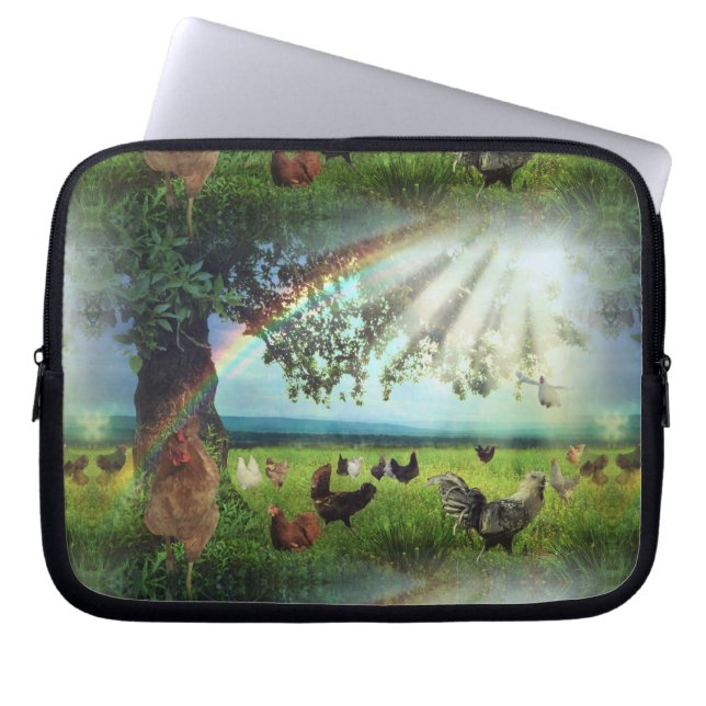 Chicken Heaven Laptop Sleeve (Front)