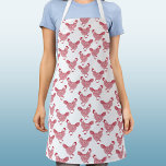 Chicken Hen Apron<br><div class="desc">A fun red hen pattern for poultry lovers. Original art by Nic Squirrell.</div>