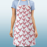 Chicken Hen Apron<br><div class="desc">A fun red hen pattern for poultry lovers.  Original art by Nic Squirrell.</div>