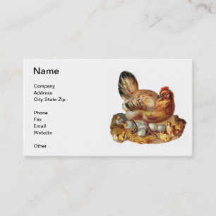 Chicken Hen Chicks & Eggs Business Card