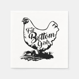 Chicken Hen Fat Bottom Napkin