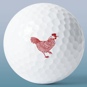 Chicken Hen Golf Balls