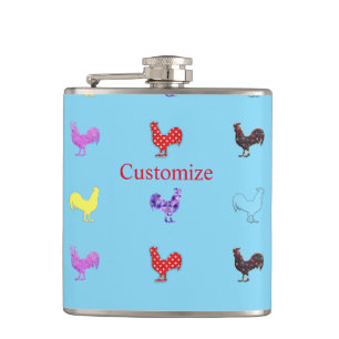 Chicken Hens Thunder_Cove Hip Flask