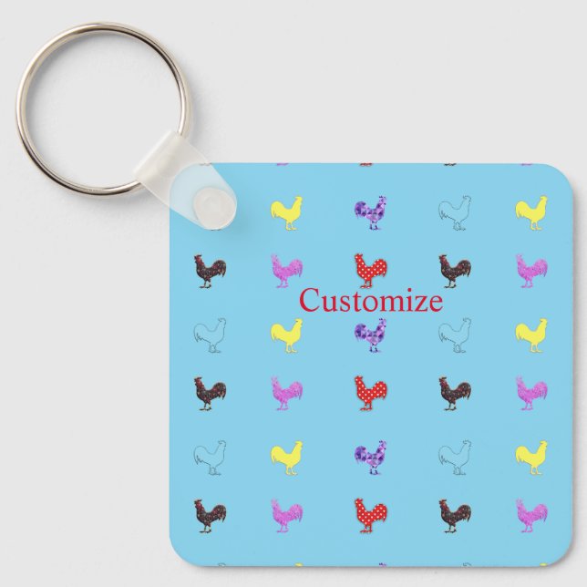 Chicken Hens  Thunder_Cove  Key Ring (Front)