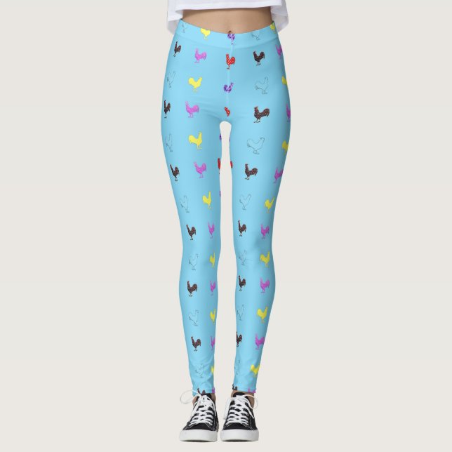 Chicken Hens  Thunder_Cove  Leggings (Front)