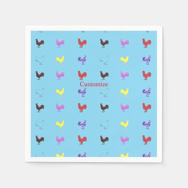 Chicken Hens  Thunder_Cove Napkin (Front)