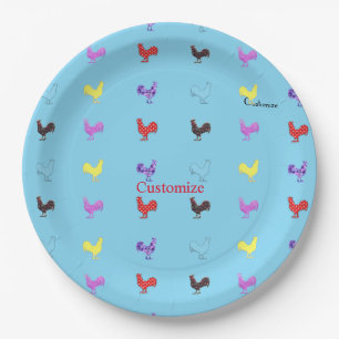 Chicken Hens  Thunder_Cove  Paper Plate