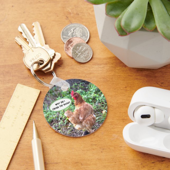 Chicken Humour Key Ring (Desk)