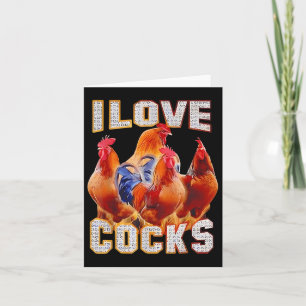 Chicken I Love S Card