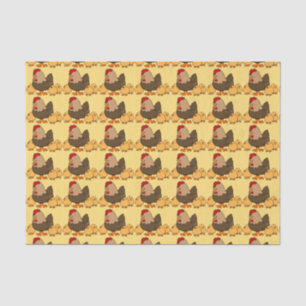 Chicken Illustration tissue paper