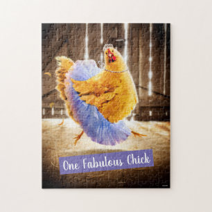 Chicken in a Tutu Jigsaw Puzzle