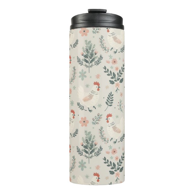 Chicken in the Garden Thermal Tumbler (Front)
