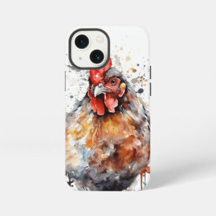 Chicken iPad iPhone Case Watercolor Hen Rooster