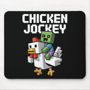 Chicken Jockey Pixel Funny  Mouse Pad