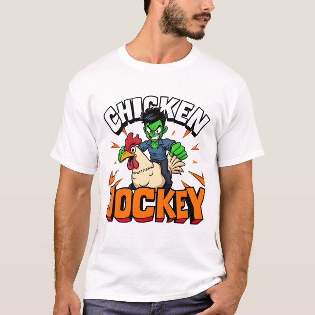 Chicken Jockey T-Shirt (Front)