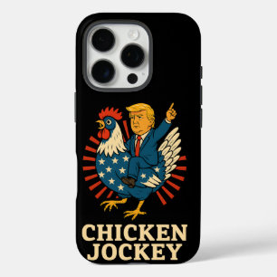 Chicken Jockey Trump Funny Meme iPhone 16 Pro Case
