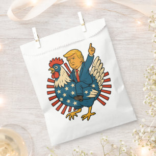 Chicken Jockey Trump Funny Meme Favour Bags