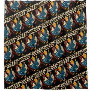 Chicken Jockey Trump Funny Meme Shower Curtain