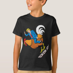 Chicken Jockey Trump Funny Meme Surreal Humour Tee