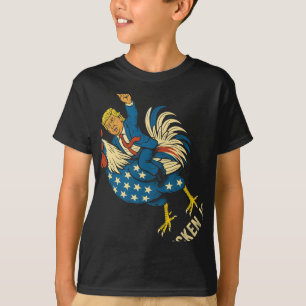 Chicken Jockey Trump Funny Meme T-Shirt