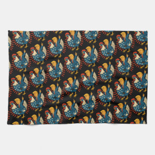 Chicken Jockey Trump Funny Meme Tea Towel
