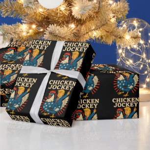 Chicken Jockey Trump Funny Meme Wrapping Paper