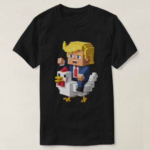 Chicken Jockey Trump Funny Shirt - Satirical Polit
