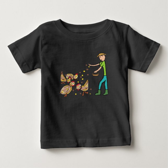 Chicken Keeping Baby T-Shirt (Front)